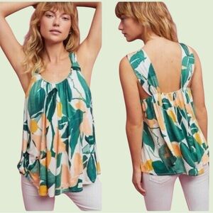 Vanessa Virginia | Anthropologie Loan Knotted Tropical Tank Top